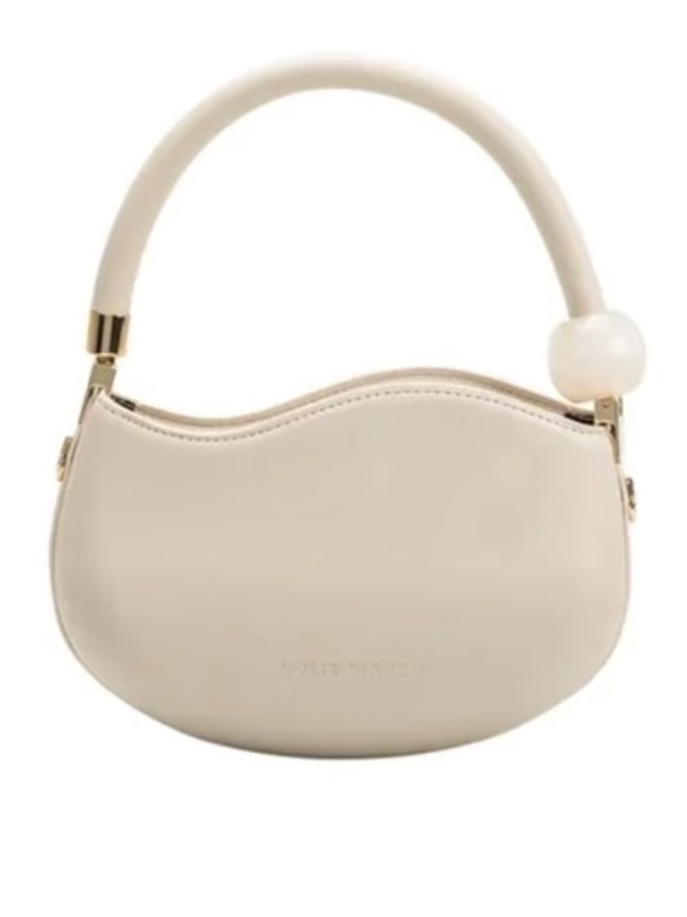 Melie Bianco Jennie Faux Leather Crossbody Bag Cream like new